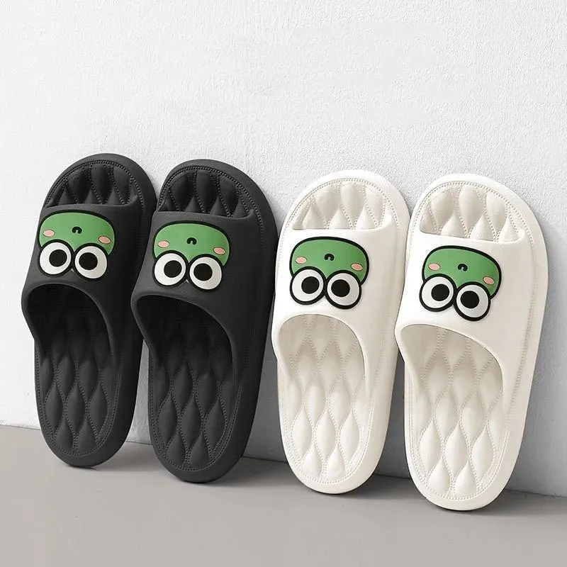 Adorable Frog-Face Slippers – Cute, Comfortable & Stylish Slide Sandals