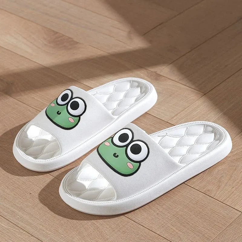 Adorable Frog-Face Slippers – Cute, Comfortable & Stylish Slide Sandals
