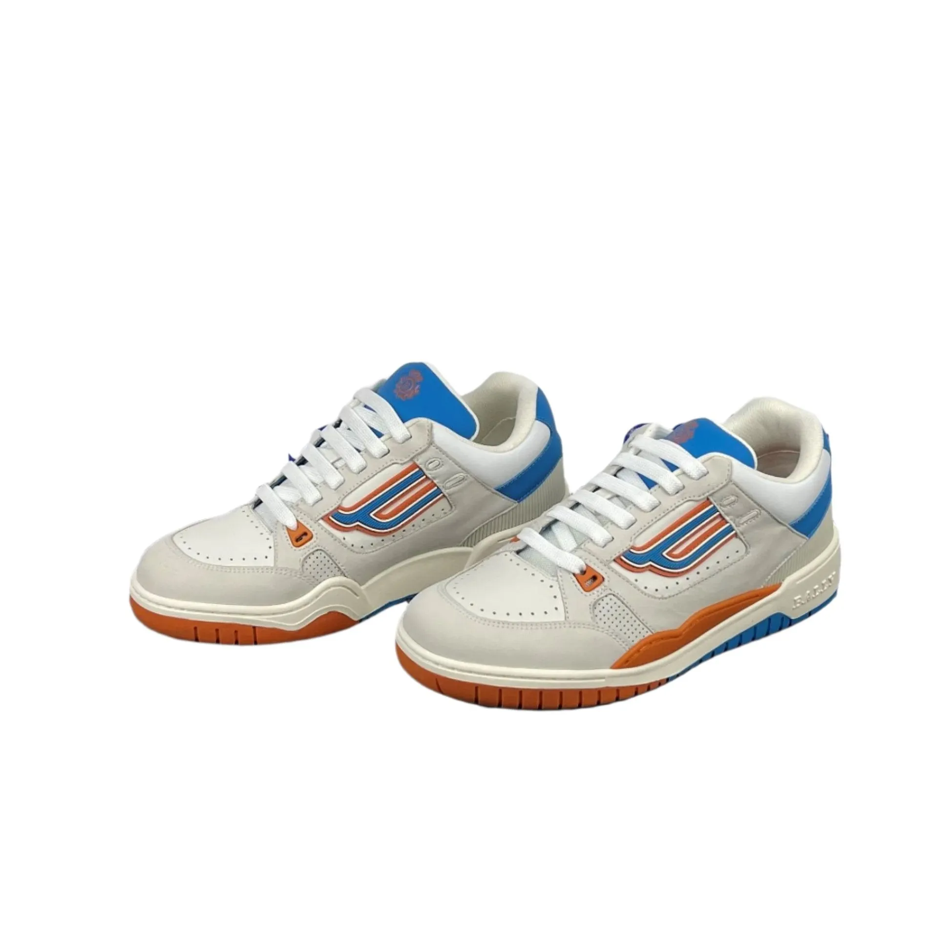 Bally Kuba White Leather Low Top Sneakers