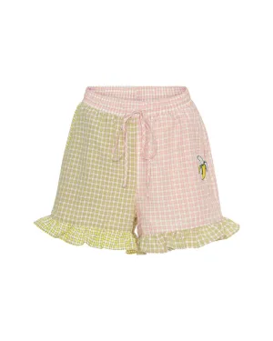 Bianca Shorts - Banana Checked