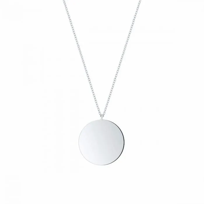 Birks Sterling 18mm Disc Necklace