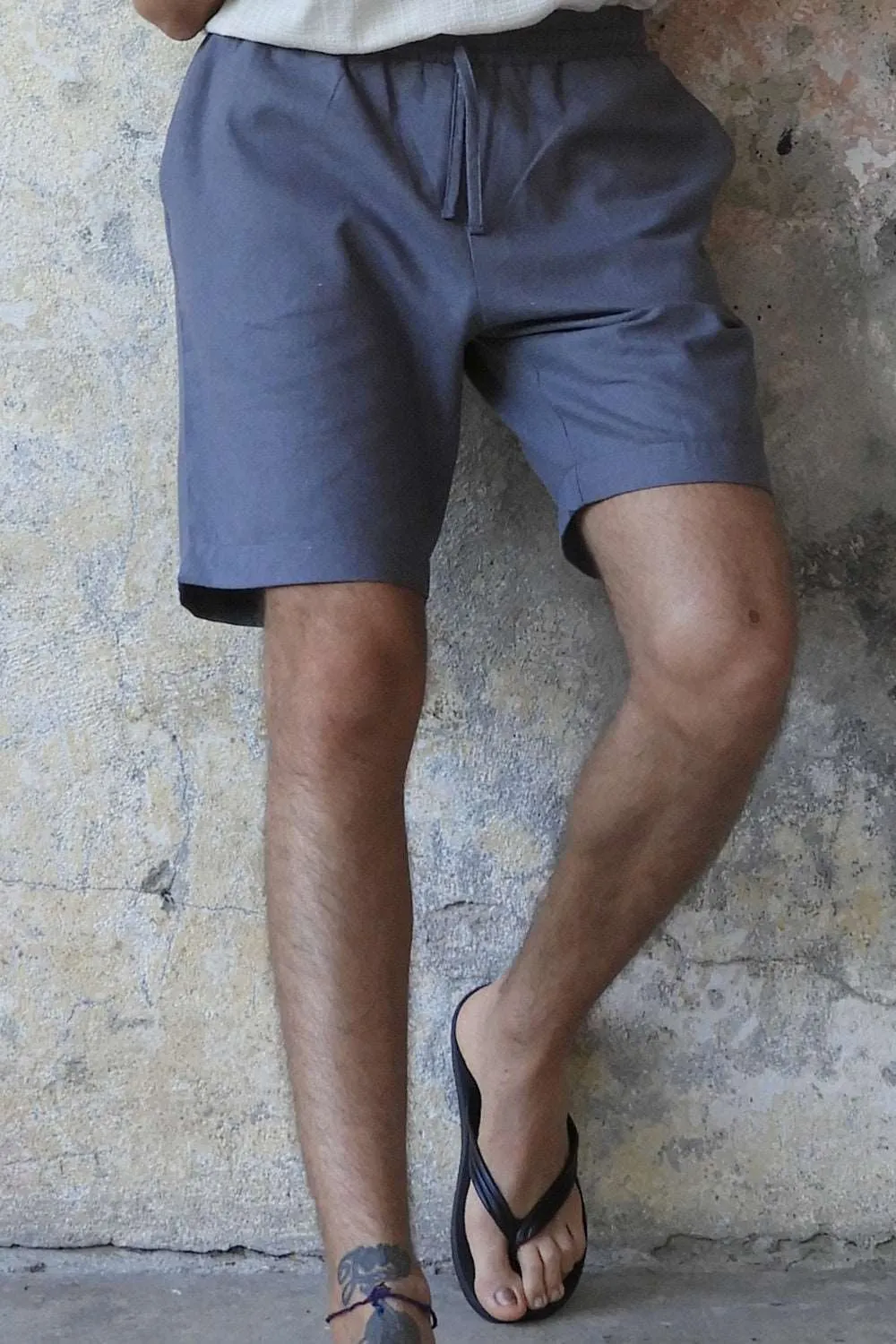 BOREAS Linen Blend Shorts Man (Brown, Almond Green, Dark Gray)