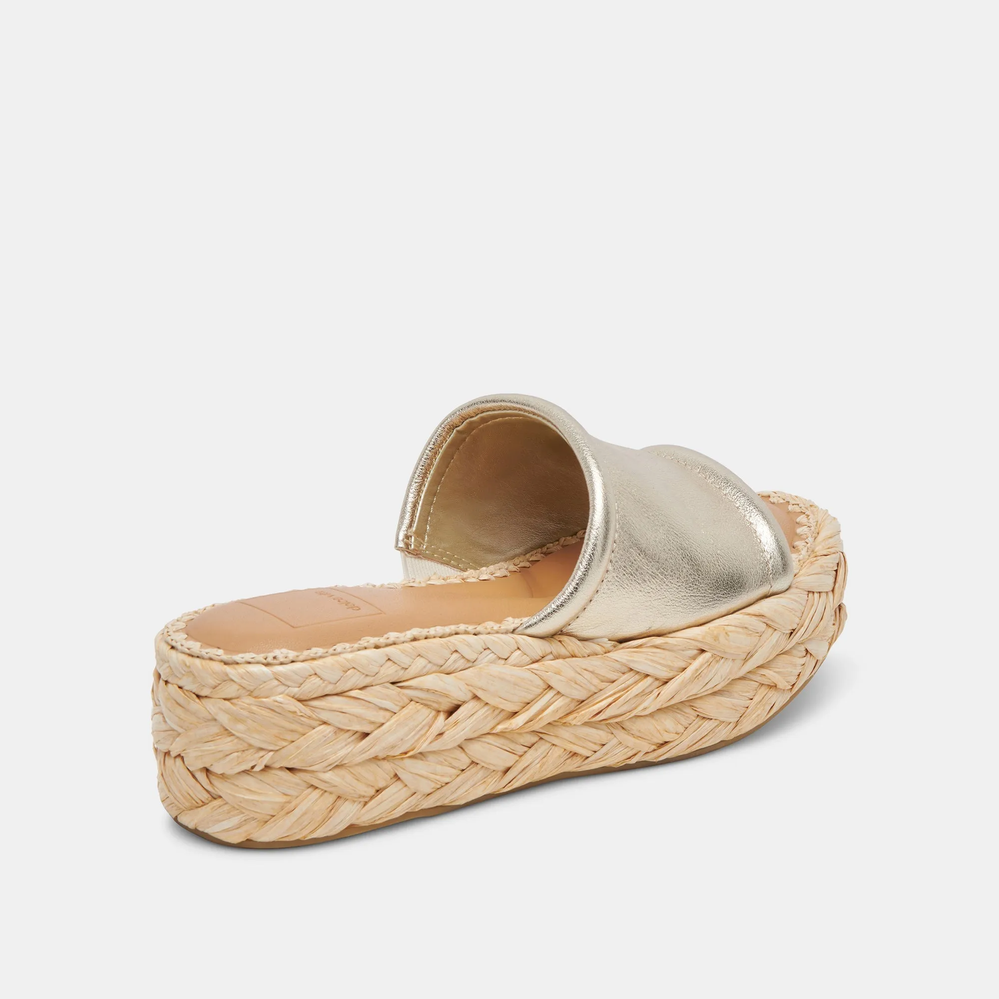 CHAVI SANDALS LIGHT GOLD METALLIC LEATHER - re:vita