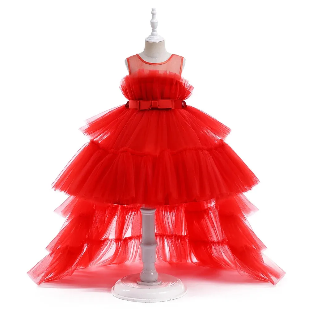 Flower Girls Dress With Train