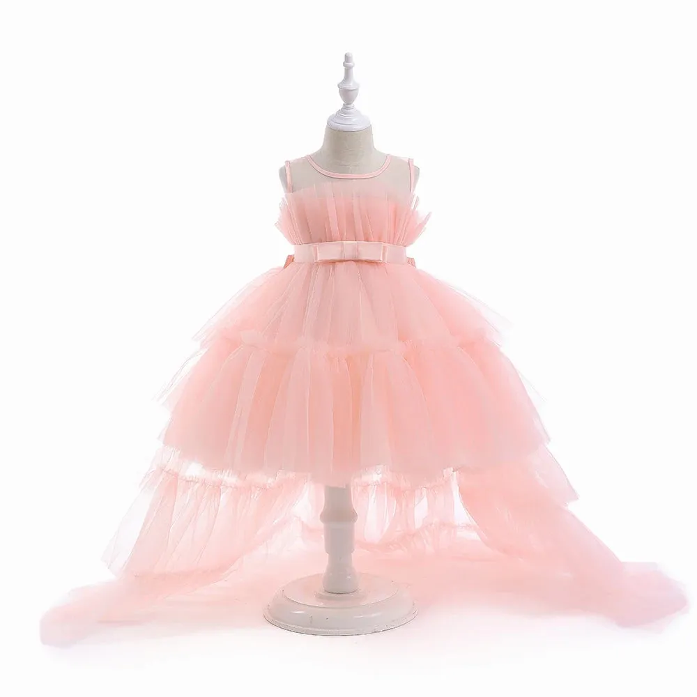 Flower Girls Dress With Train