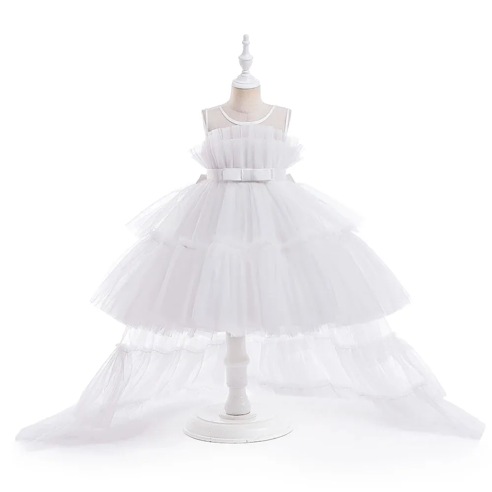 Flower Girls Dress With Train