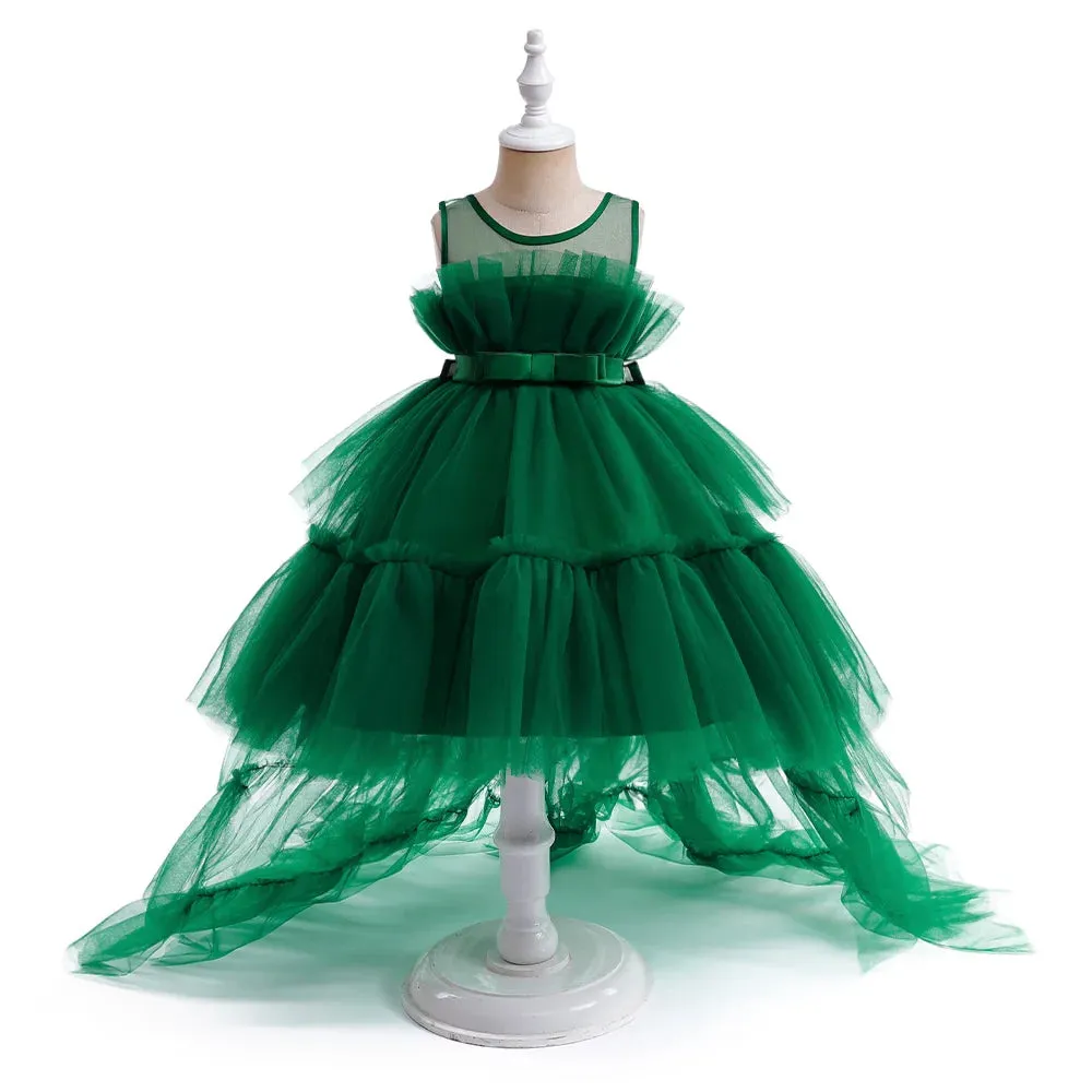 Flower Girls Dress With Train