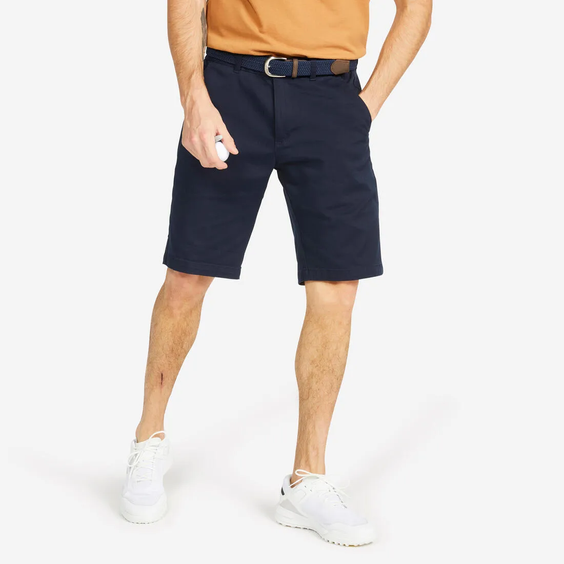 Men's golf cotton chino shorts - MW500