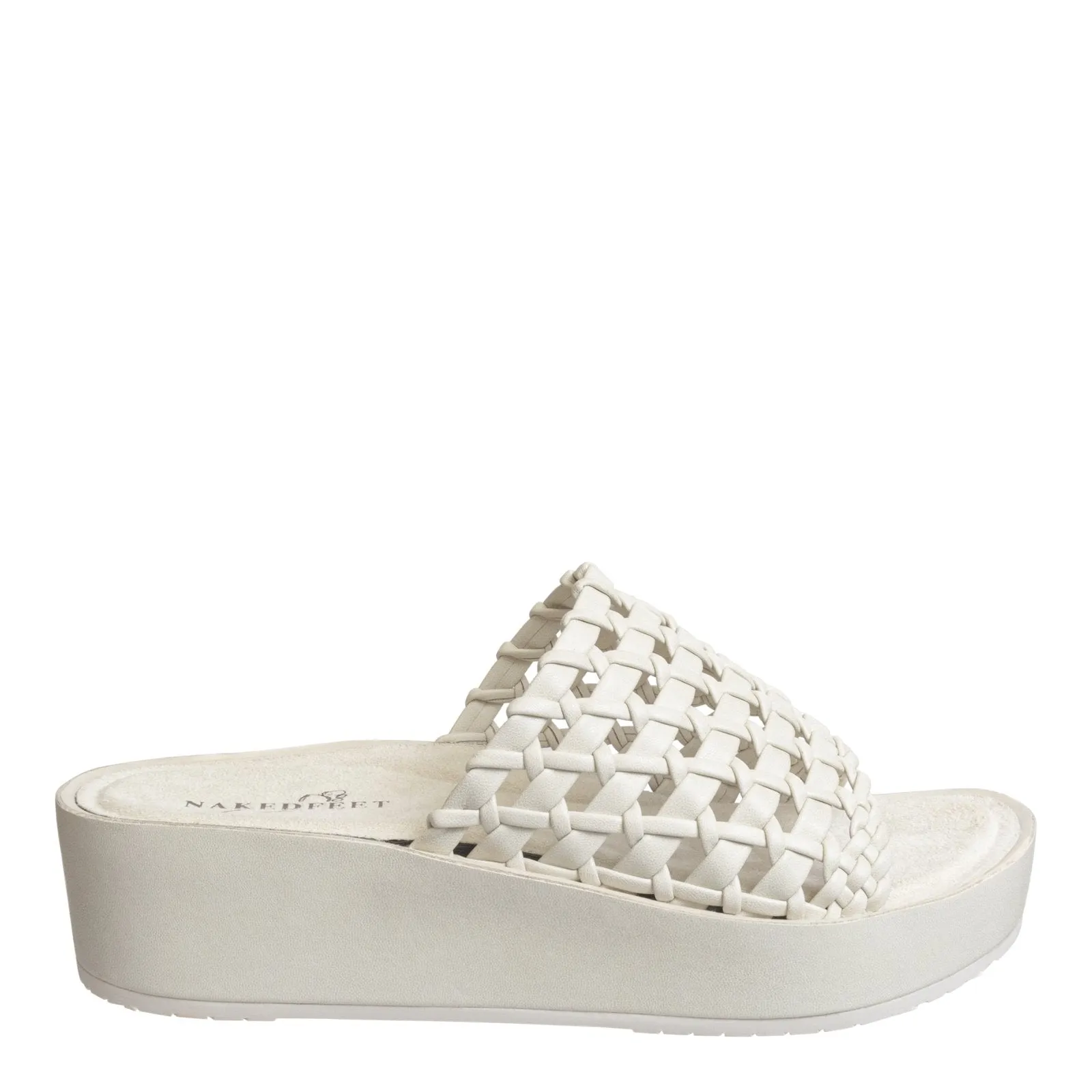 Naked Feet: CYPRUS in CHAMOIS Platform Sandals
