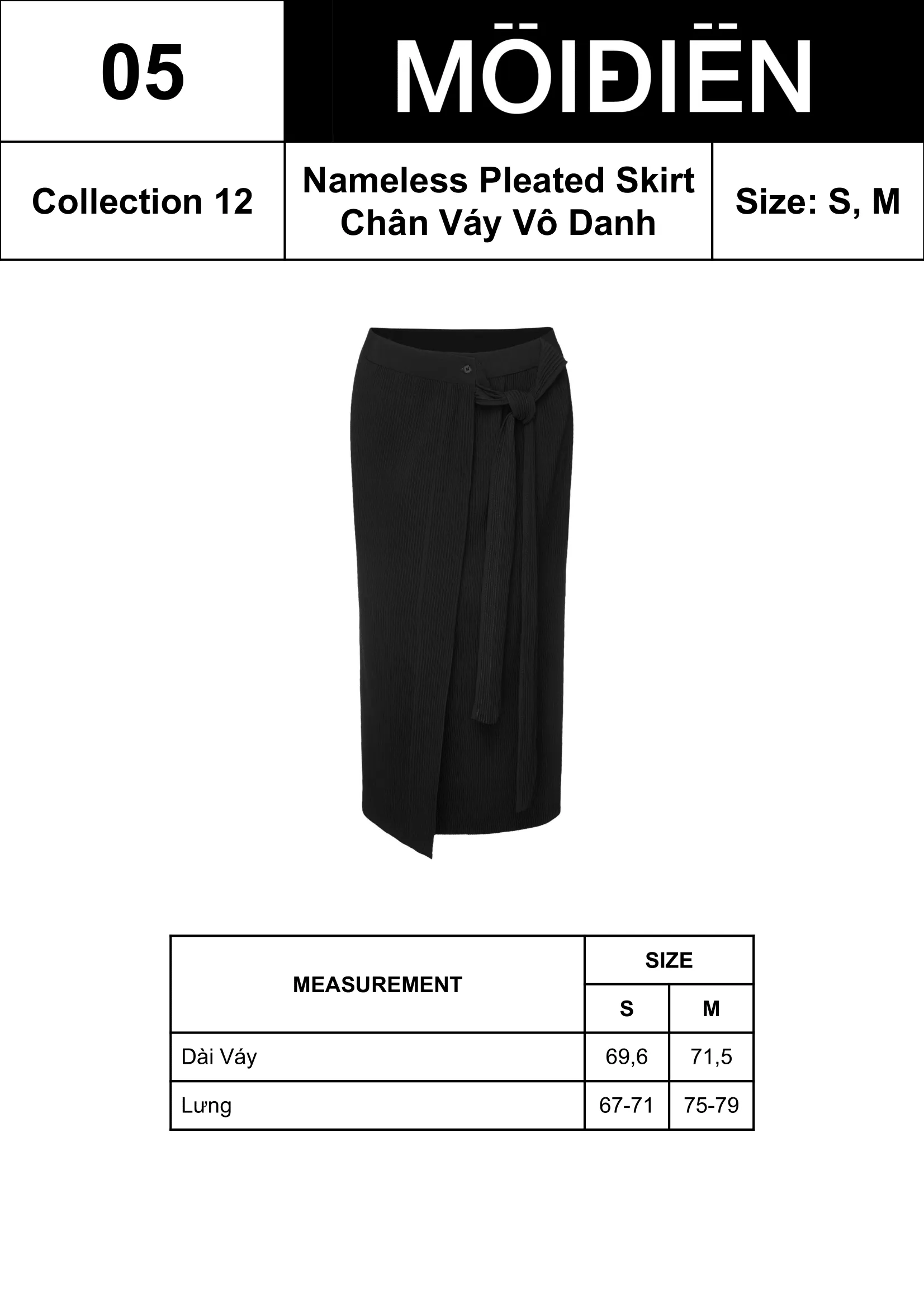 Nameless Pleated Skirt