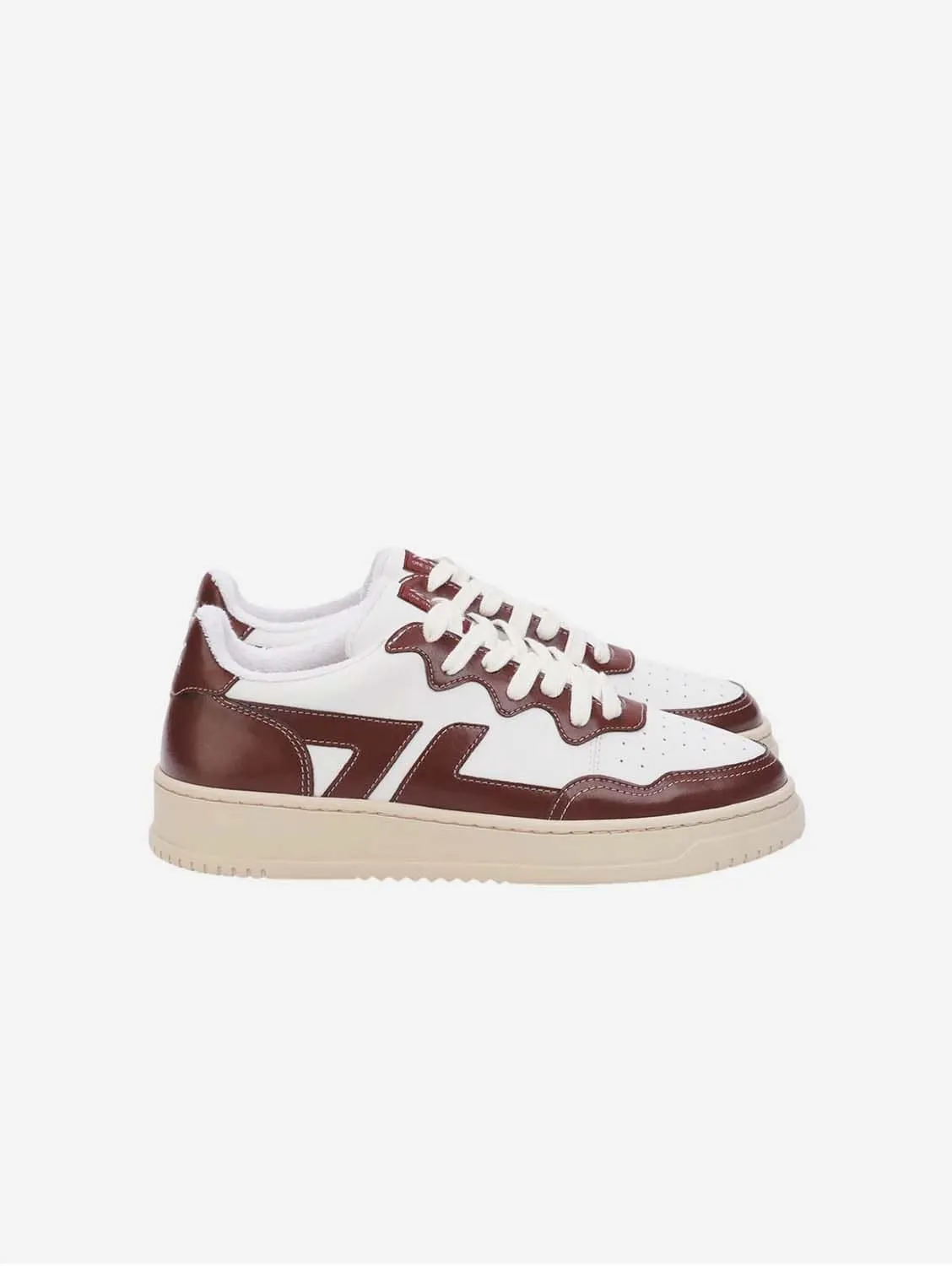 Olea Unisex Recycled Vegan Olive Leather Sneakers | Bordeaux