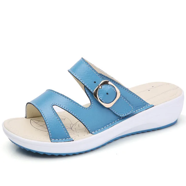 Open Toe Platform Sandalias ladies gladiator sandals
