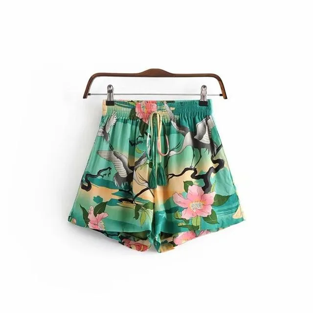 PARADISE Boho Chic Lined Shorts