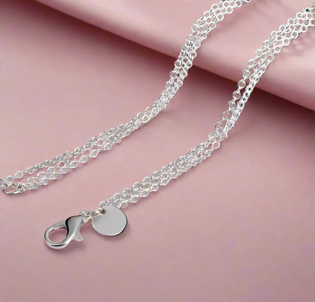 Triple Hearts Dangling Necklaces