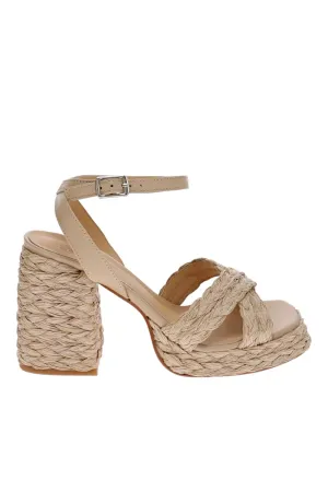Valeritte Natural Espadrille Platform Sandals