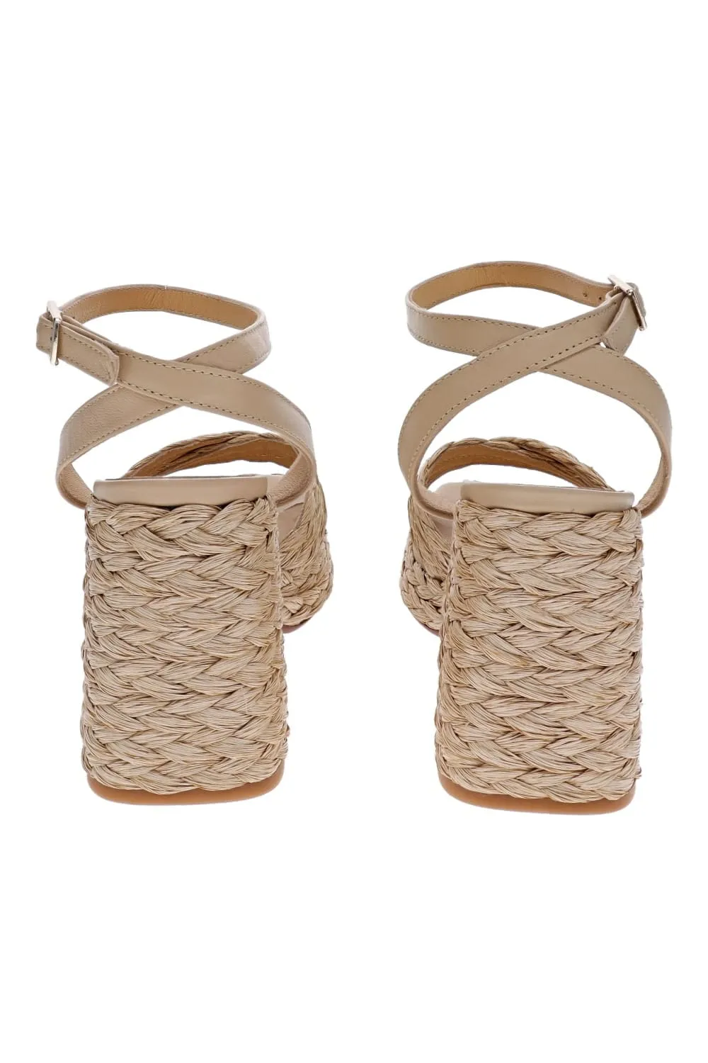 Valeritte Natural Espadrille Platform Sandals