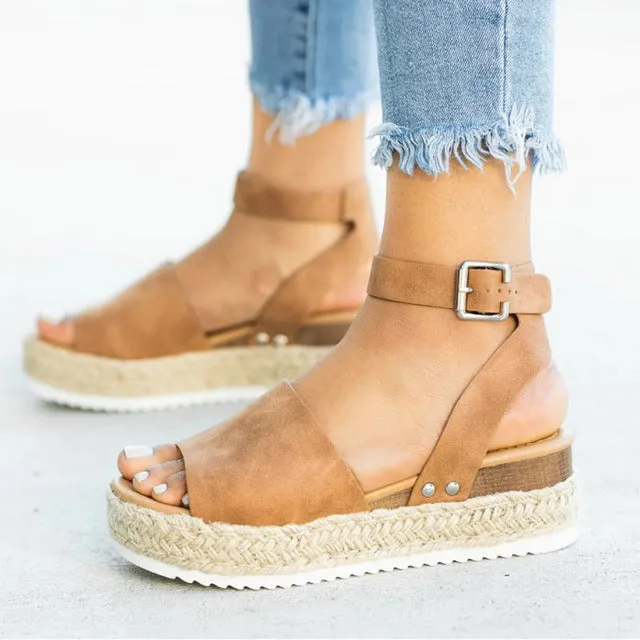 Women Sandals Plus Size Wedges Shoes For Women High Heels Sandals Summer Shoes Flip Flop Chaussures Femme Platform Sandals