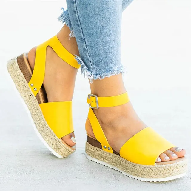 Women Sandals Plus Size Wedges Shoes For Women High Heels Sandals Summer Shoes Flip Flop Chaussures Femme Platform Sandals