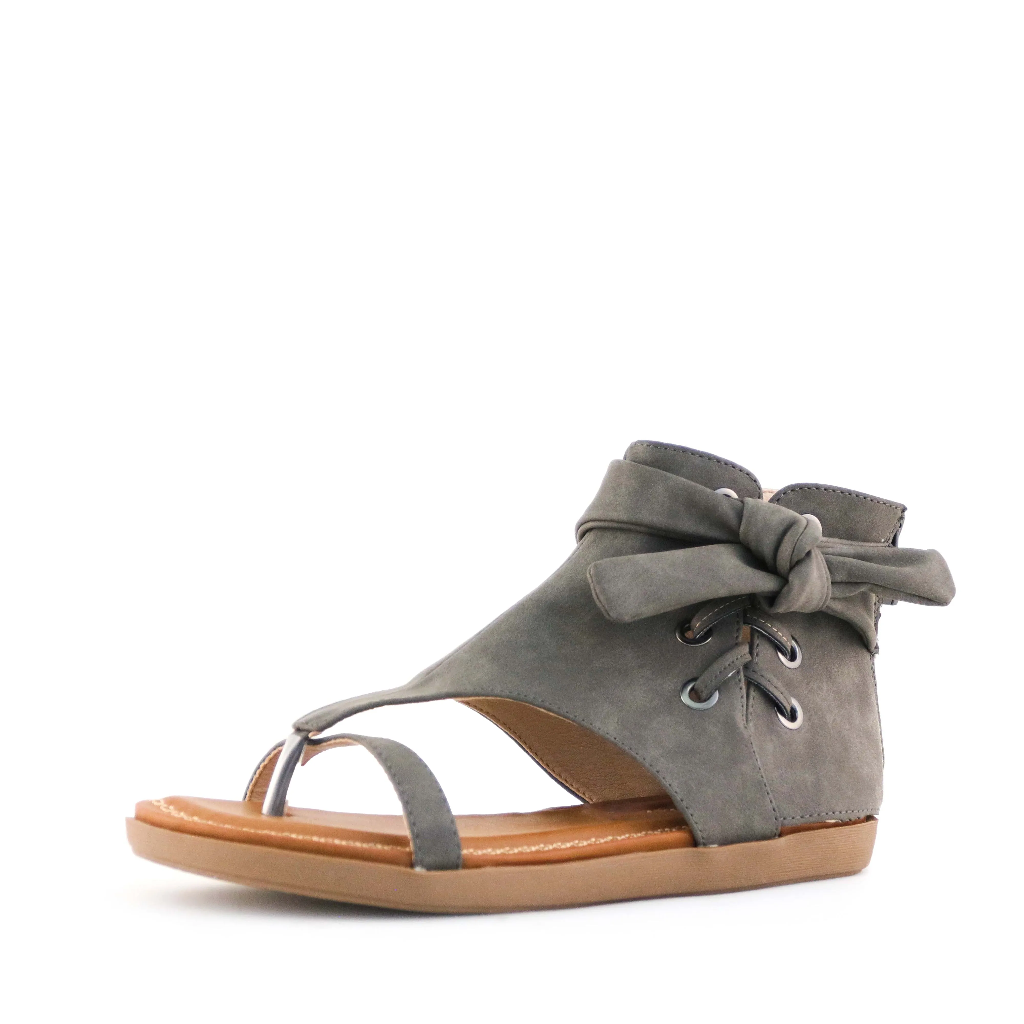 Women's Chi Lace Detail Gladiator Sandal Slate by Nest Shoes